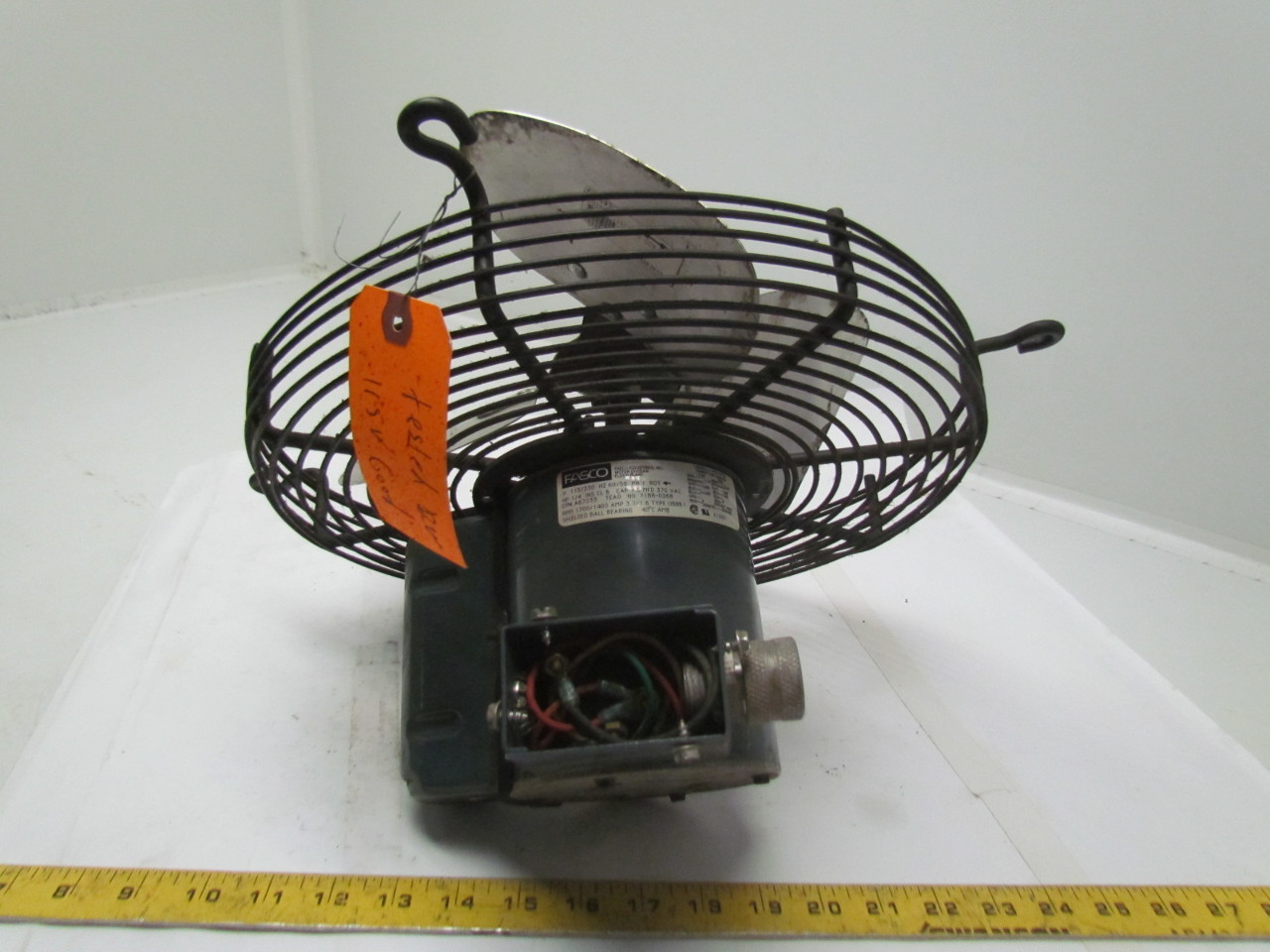 Fasco U88B1 1/4HP Fan Motor 115V 1700RPM 3.2A w/ Fan Blade & Back Cage eBay