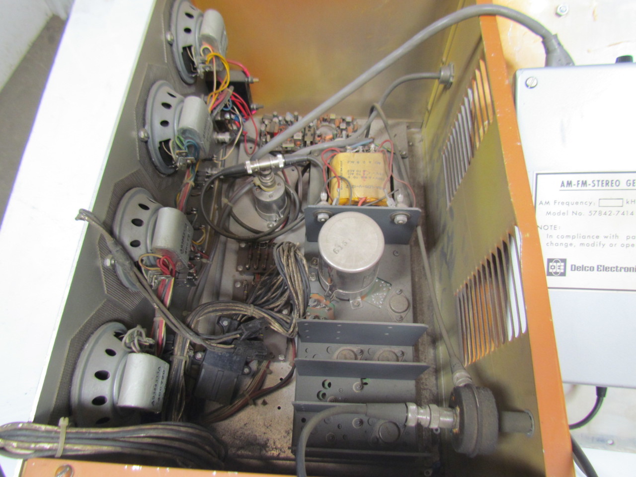 Delco Electronics 57842-7414 Vintage Delco Electronics Radio Test Panel