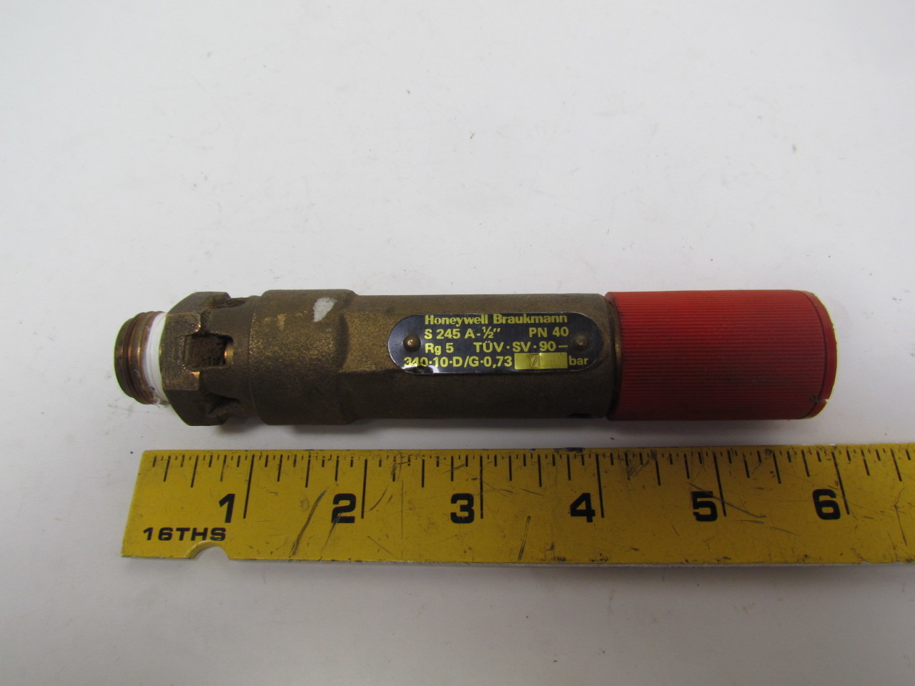 Honeywell Braukmann S245 A-1/2\" High Performance Safety Valve For ...