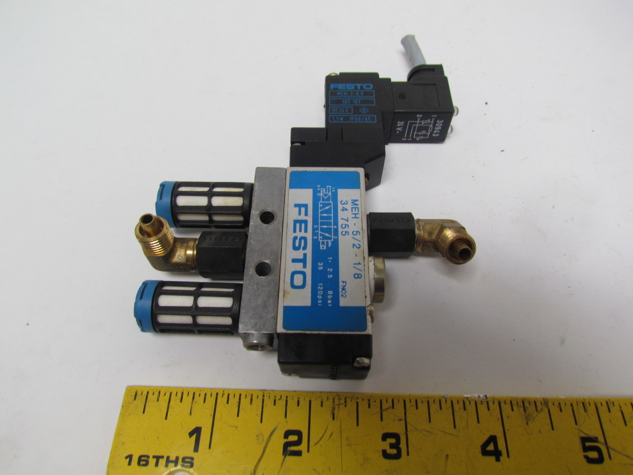 Pneumatic Solenoid Valve Manual Override