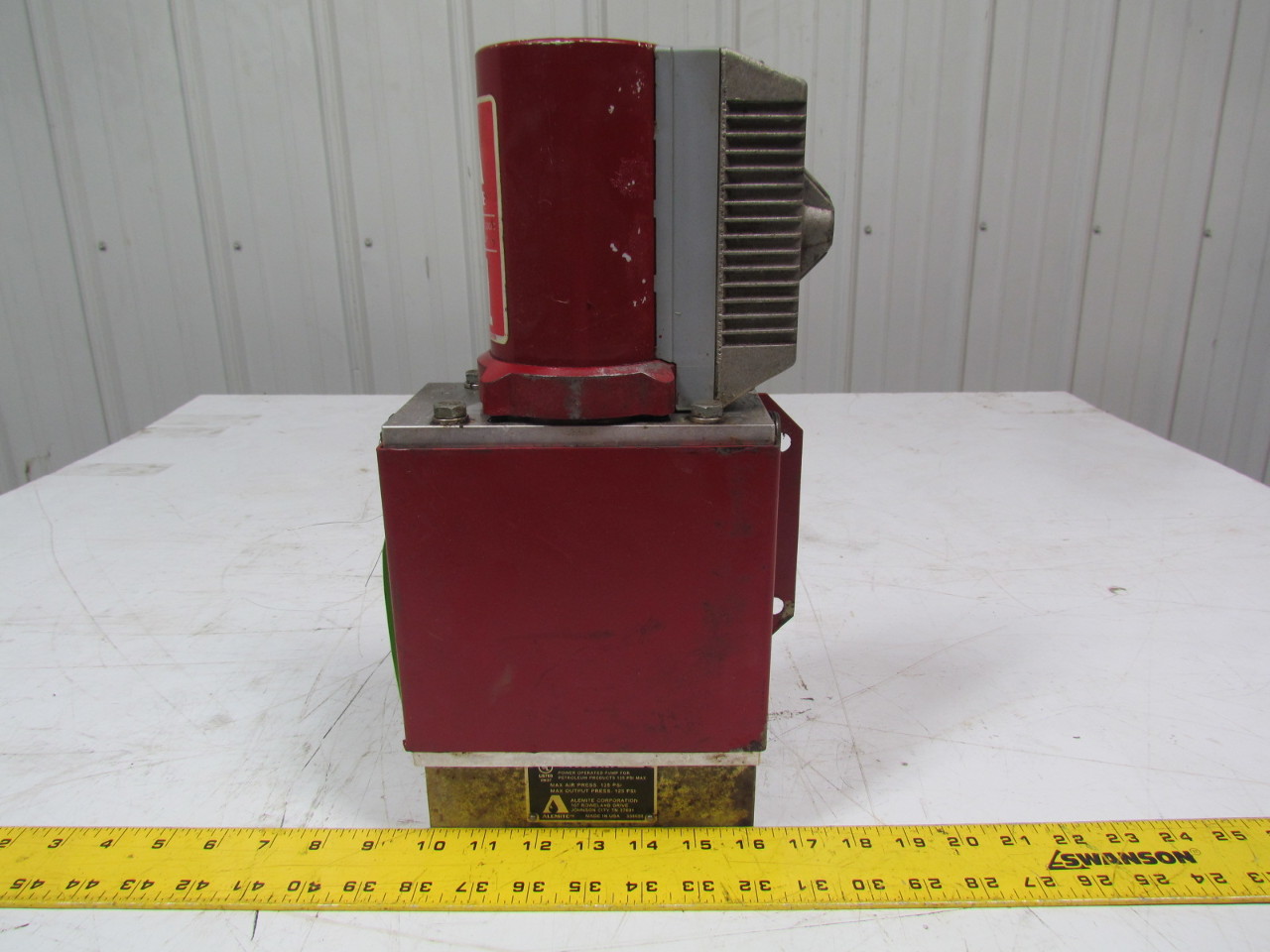 Alemite 9620 Oil evacuation system pneumatic pump 1"NPT inlet tested