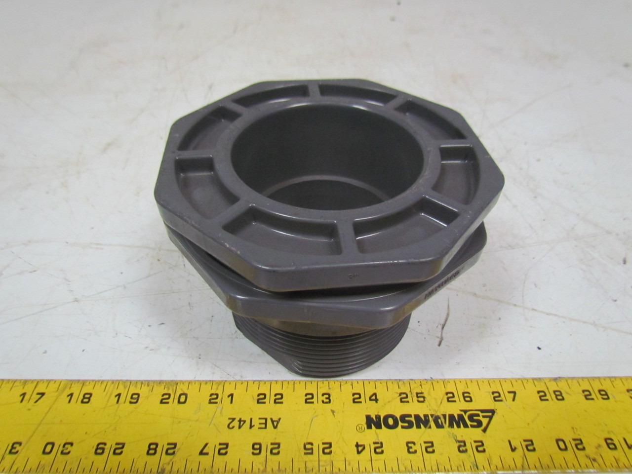 Hayward BFA 3" PVC Bulkhead Fitting Female Threadw/nut&gasket Hole size