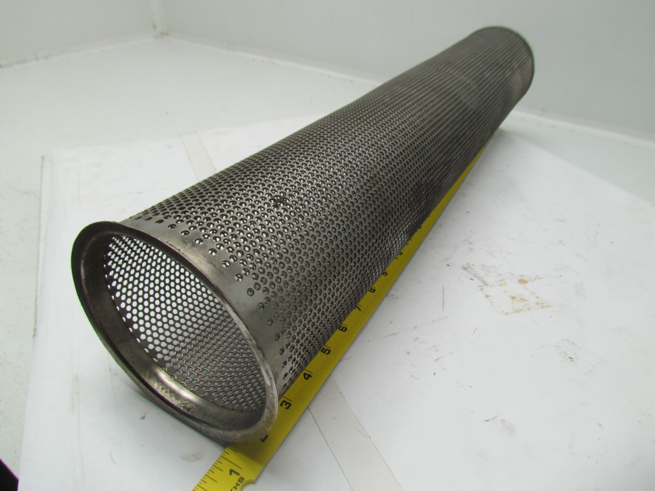 Strainer Filter Element Basket 51/2"dia 271/4"long flanged top