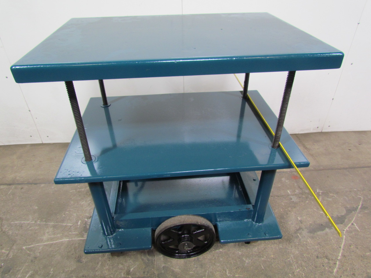 26x38" mechanical lift table 3142" Ht. Adjust Steel wheels die work eBay