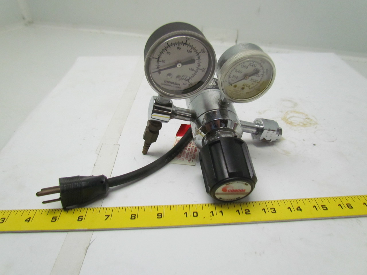 Concoa 30853011D Carbon Dioxide CO2 Heated GasRegulator 115V 150W