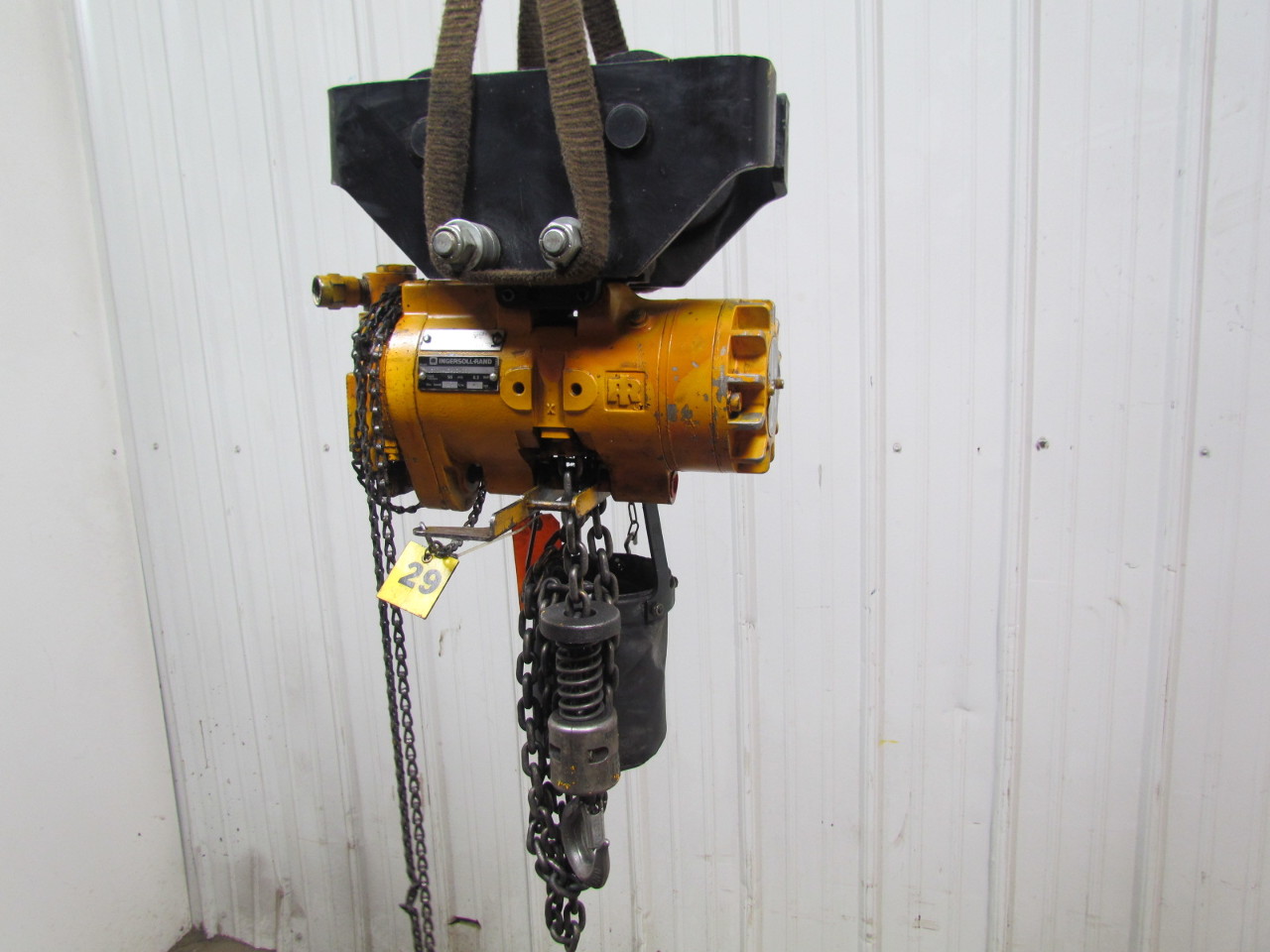 IR Ingersoll Rand 1/2 Ton Air Pneumatic Chain Hoist Trolley 13'6"Lift