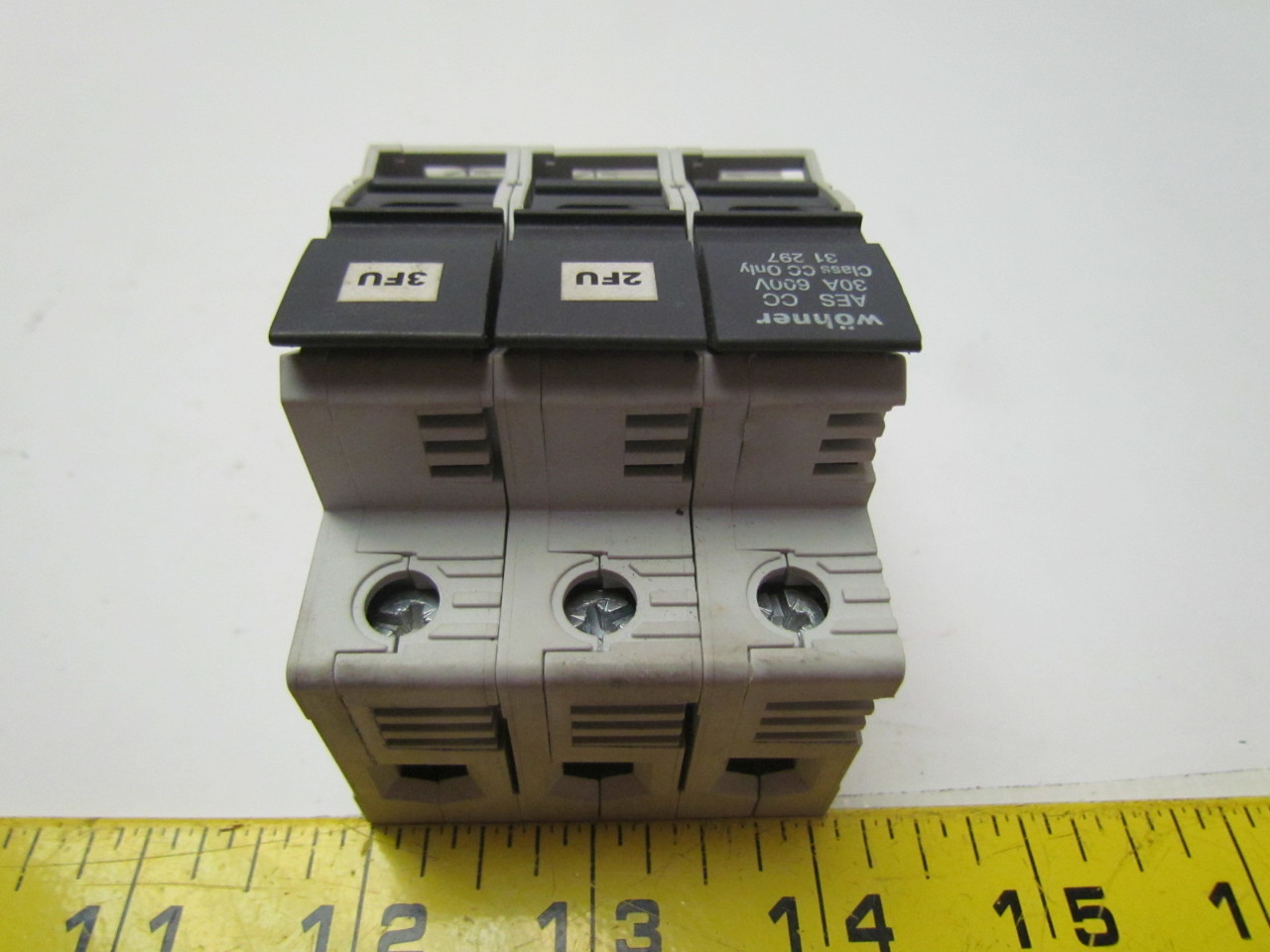 Wohner 31297 Fuse holder 3 pole 30amp 600V Bullseye Industrial Sales