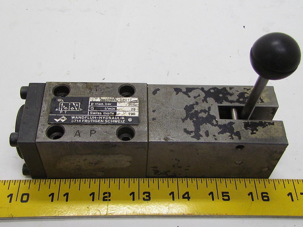 WundfluhHydraulik AH32060L52017 Hydraulic Valve Hand Lever eBay