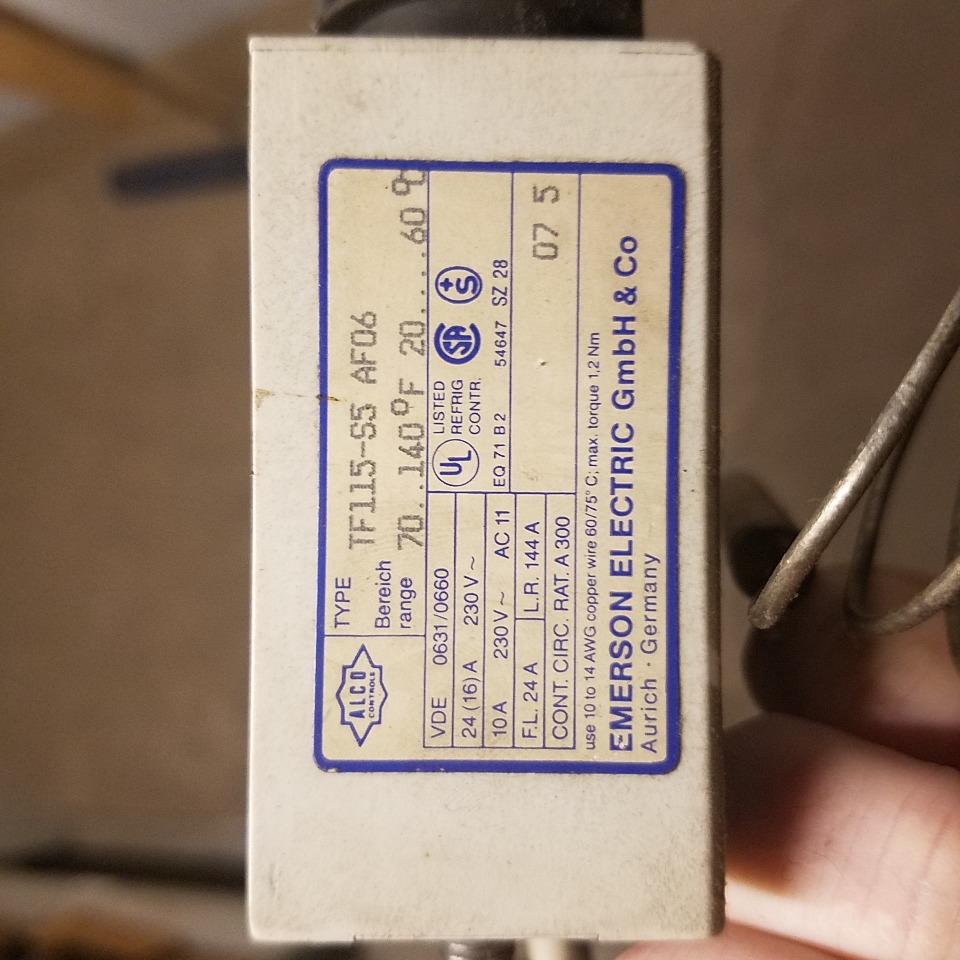 Emerson Alco TF115 S5 AF06 Temperature Control eBay