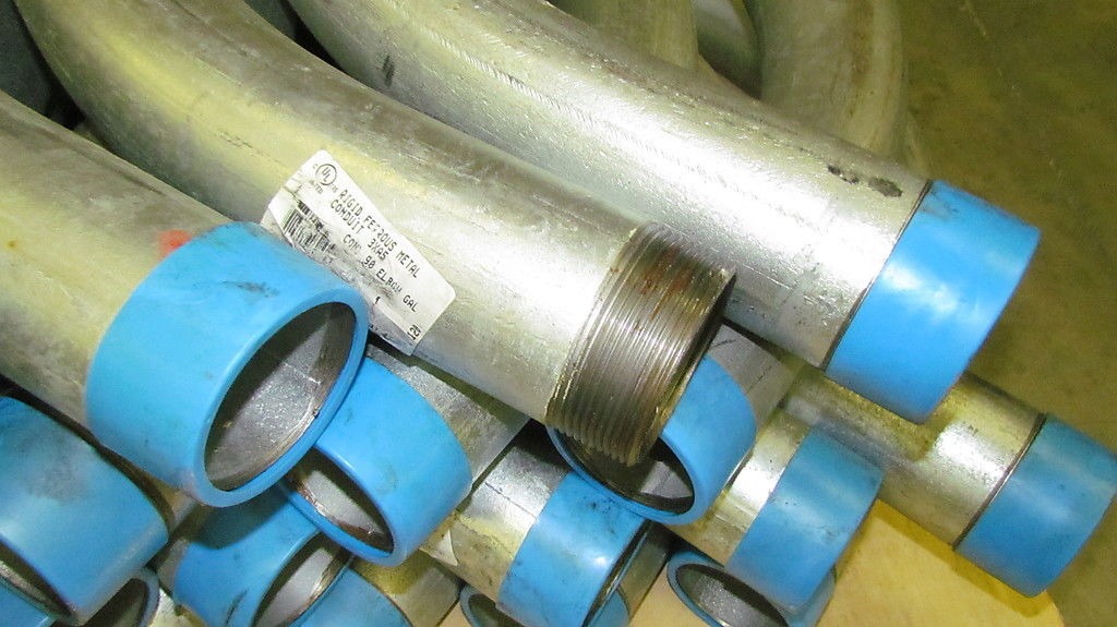 Wheatland 3" Galv Rigid Conduit 90 Degree Elbow Standard Radius 3" NPT
