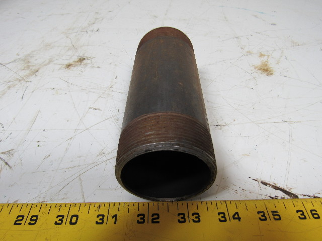 Lot De 6 Tuyaux Noirs 1 1/2 X 6 Pouces - Pipe-Decor.com - Pour Décoration, étagères, Bricolage Industriel