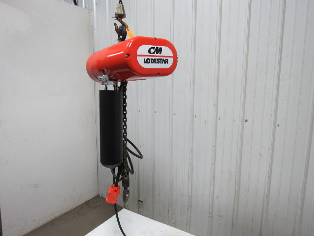 CM LODESTAR L 1 Ton Electric Chain Hoist 20'Lift 16FPM 208-240/440-480V ...