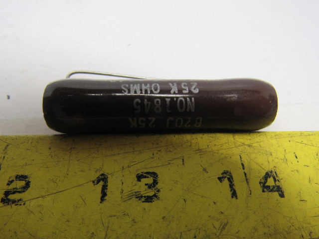 Coppia Di Resistenze Di Potenza Ohmite 25W 25K Ohm Wirewound (NOS)