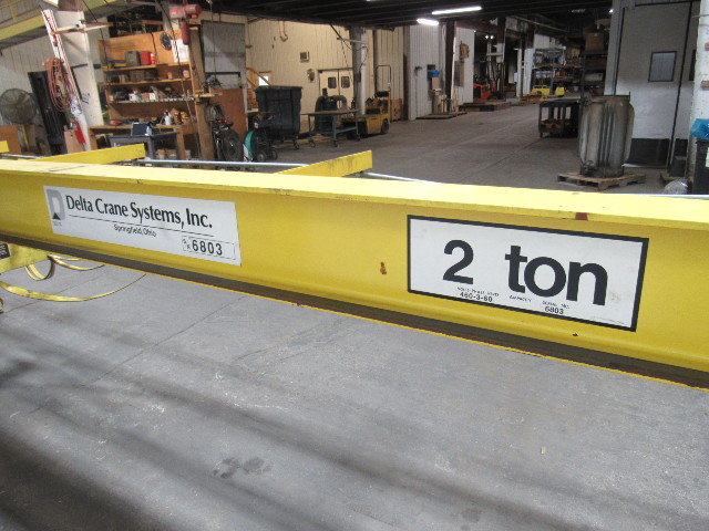 ROBBIN & MYER/DELTA SPACEMASTER II 2 Ton Top Running Bridge Crane