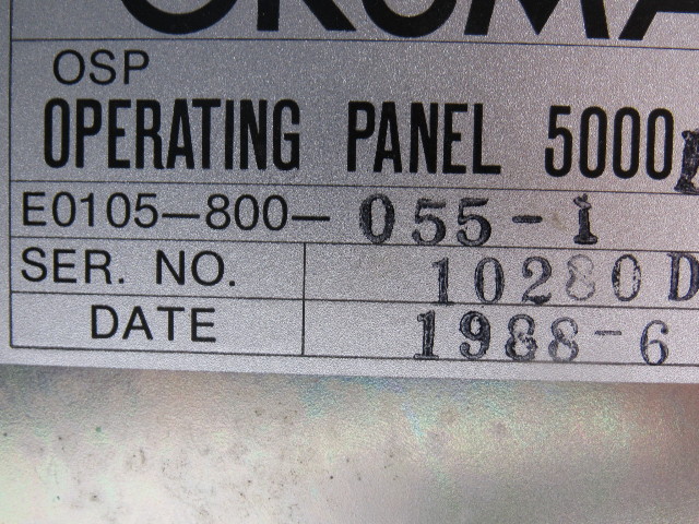Okuma E0105-800-055-1 OSP5000L-G Operator Panel | Bullseye