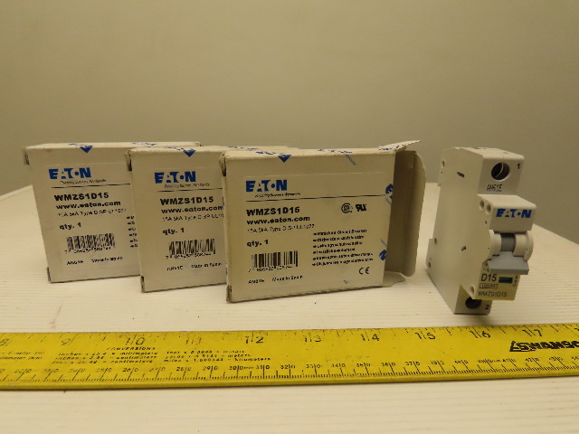 Eaton Cutler Hammer WMZS1D15 15 AMP Single Pole Circuit Breaker DIN