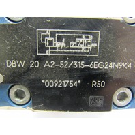 Mannesmann Rexroth DBW 20 A2-52/315-6EG24N9K4 Hydraulic Pressure Reducing Valve
