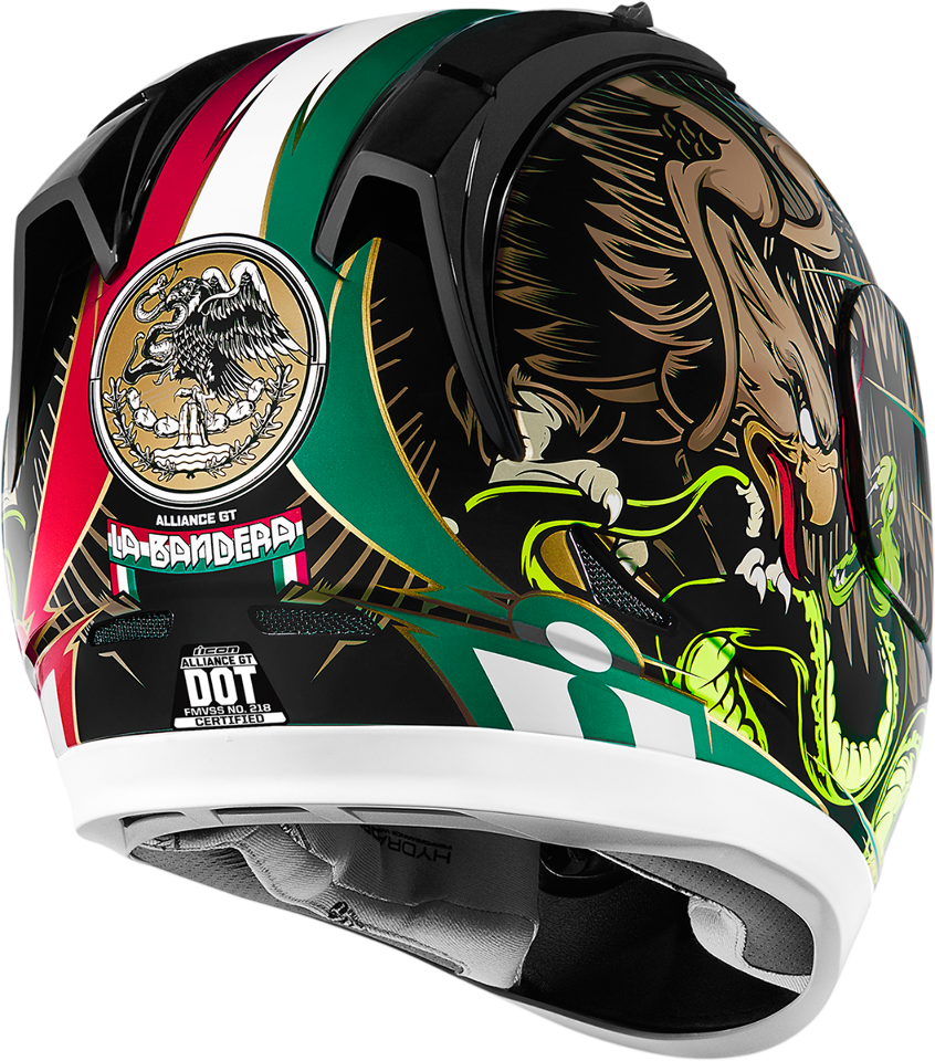 Icon Unisex La Bandera GT Motorcycle Full Face Riding Street Helmet