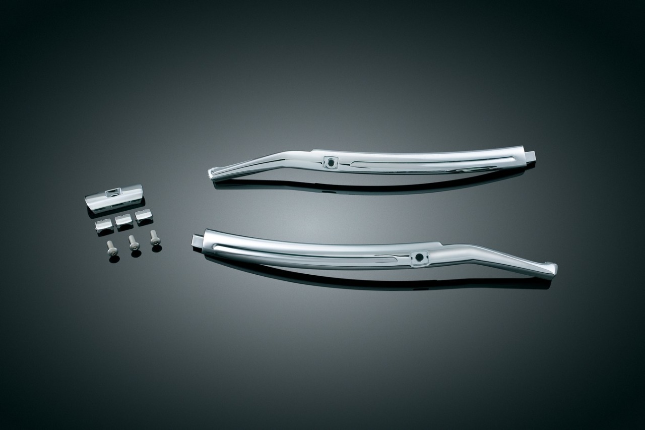 Kuryakyn Chrome Windshield Mounted Mirrors Harley Davidson9613 TOURING