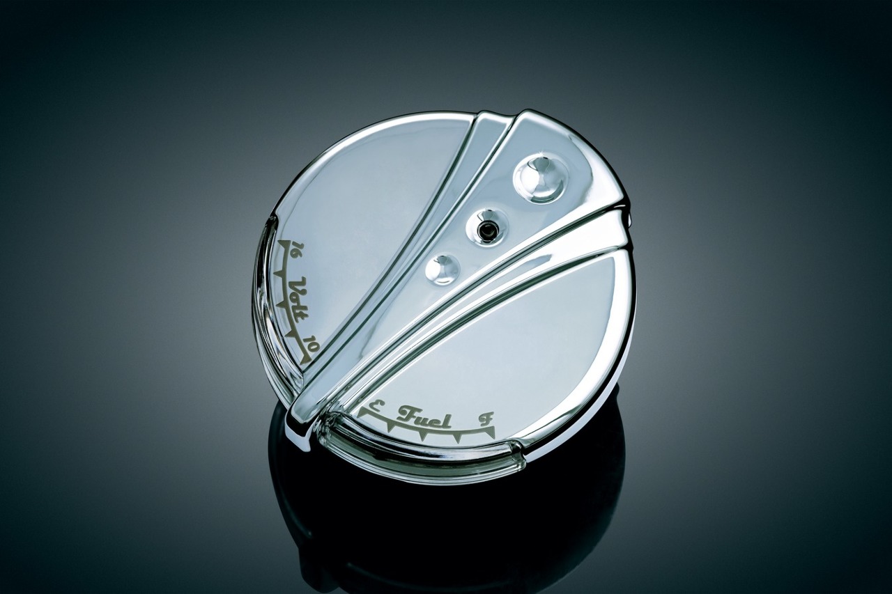 Kuryakyn DECO LED Fuel/Battery Gauge 9616 Harley DYNA Softail FLSTF