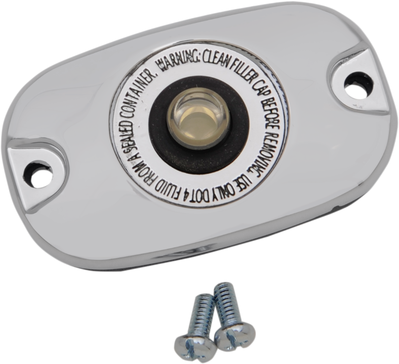 Drag Specialties Chrome Rear Master Cylinder Cover 0617 Harley Dyna