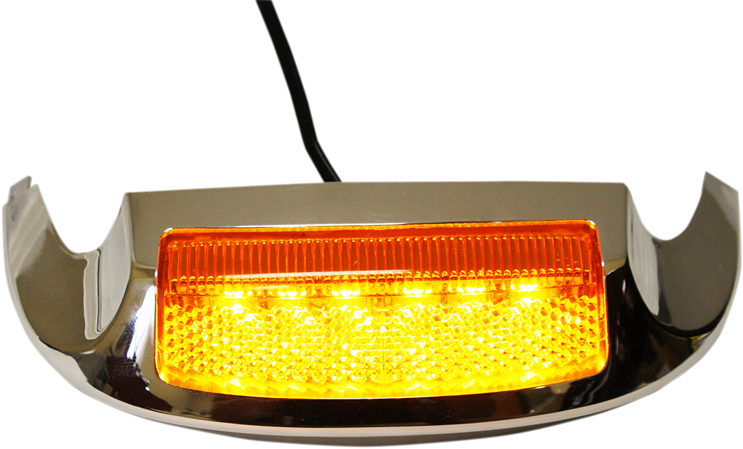 Custom Dynamics White Smoked LED Front Fender Tip Light 1419 Harley