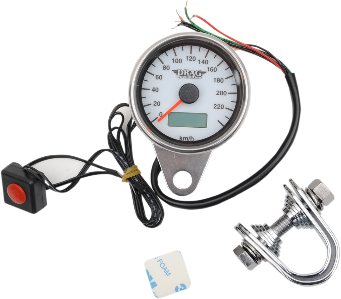 Drag Specialties KPH Electronic Speedo Odometer Speedometer Harley Davidson JT's CYCLES