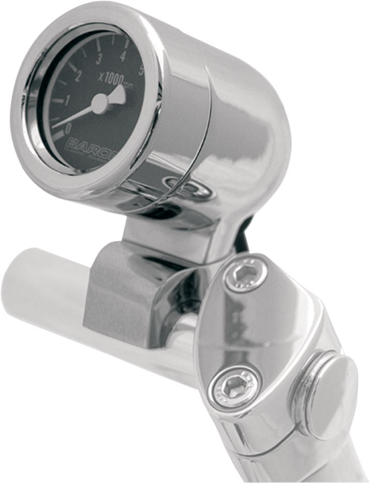 Baron Chrome 2" Black Face handelbar Mount Bullet Electronic Tachometer Harley JT's CYCLES