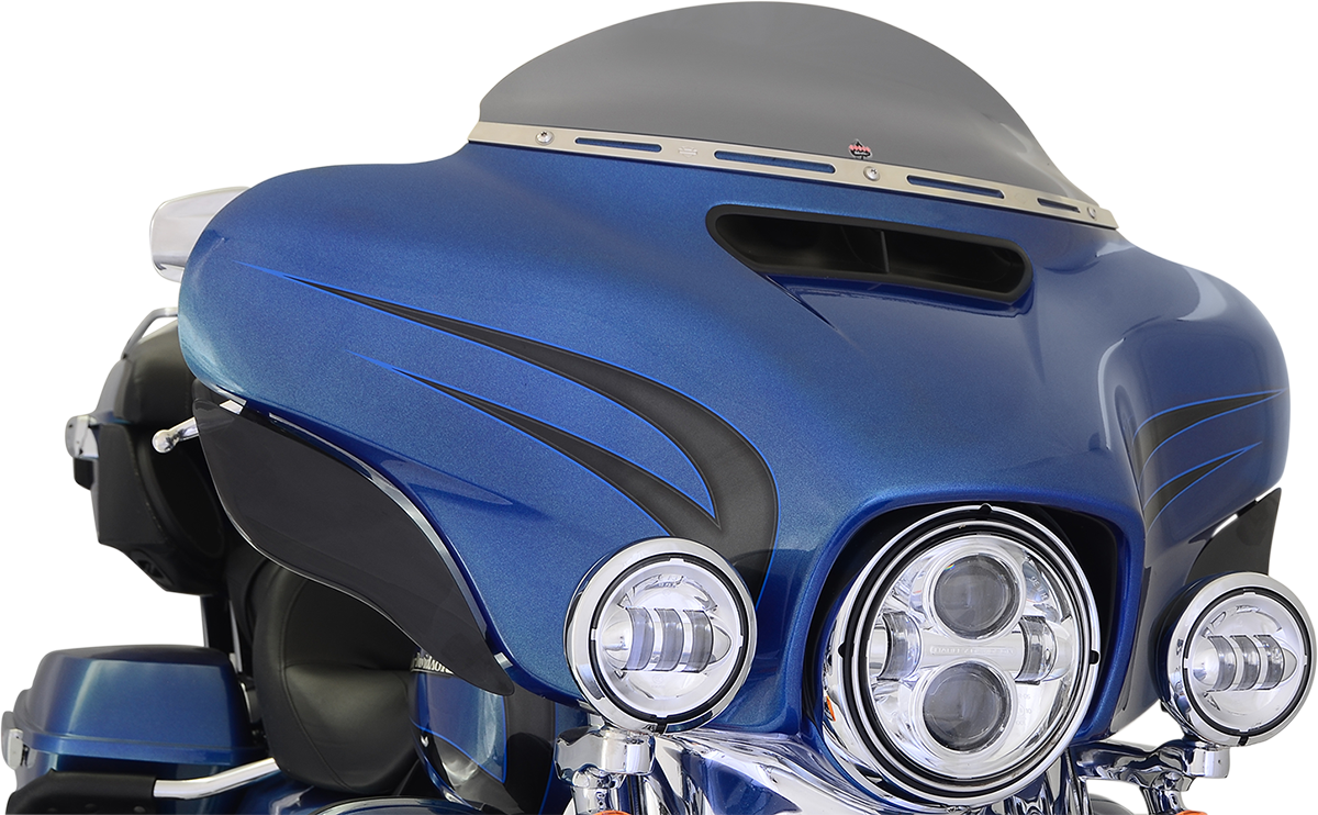 Klock Werks Flare Dark Smoke 5" windshield for 1418 Harley Touring