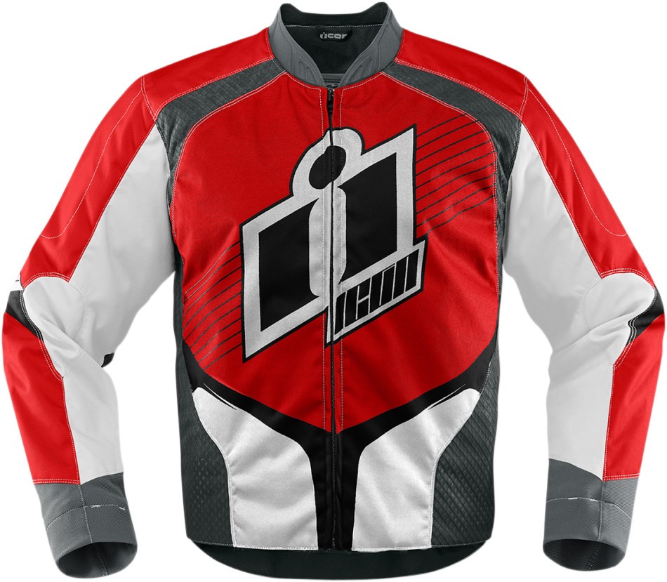 Icon Overlord Mens Red Textile Motorcycle Riding Jacket Categories