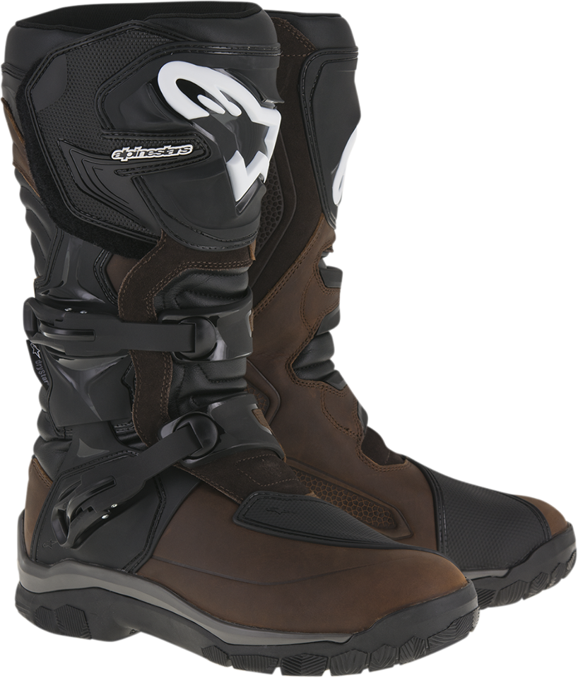 Alpinestars Brown Mens Leather Corazal Dryster Motorcycle Off road