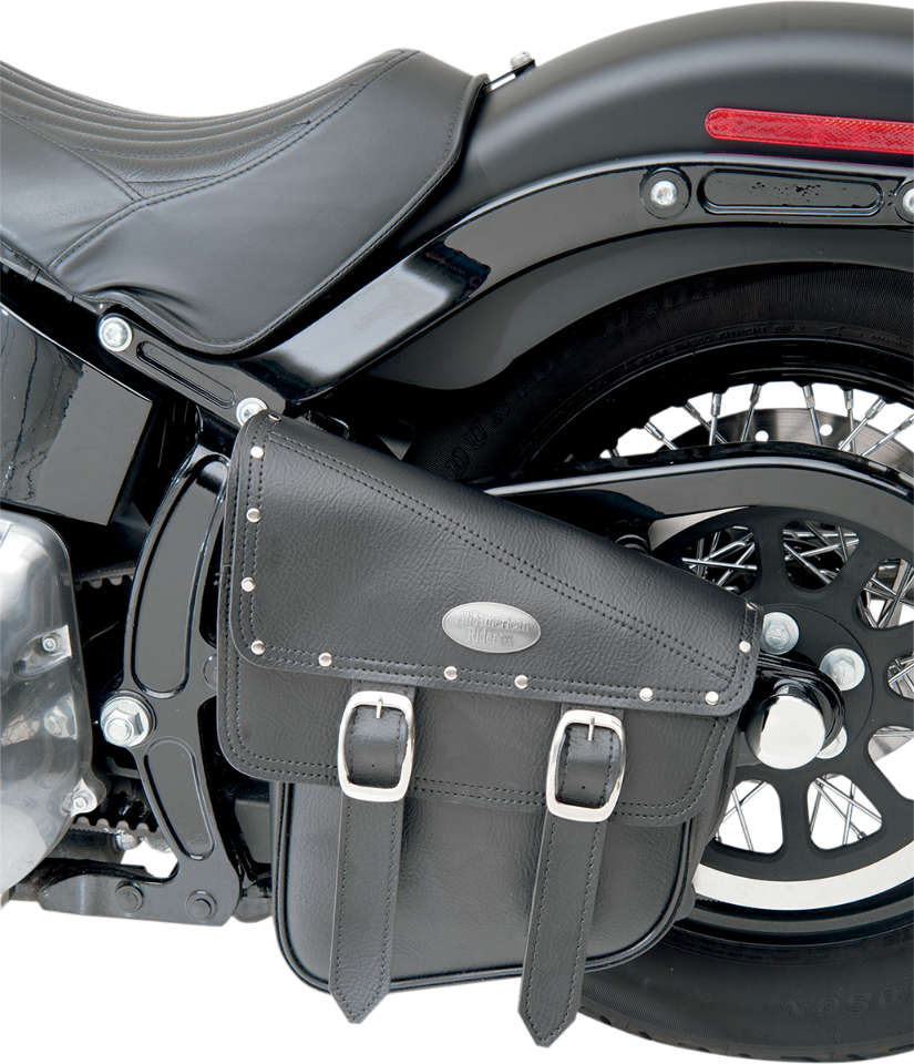 All American Rider Black Studded Swingarm Storage Bag 0016 Harley
