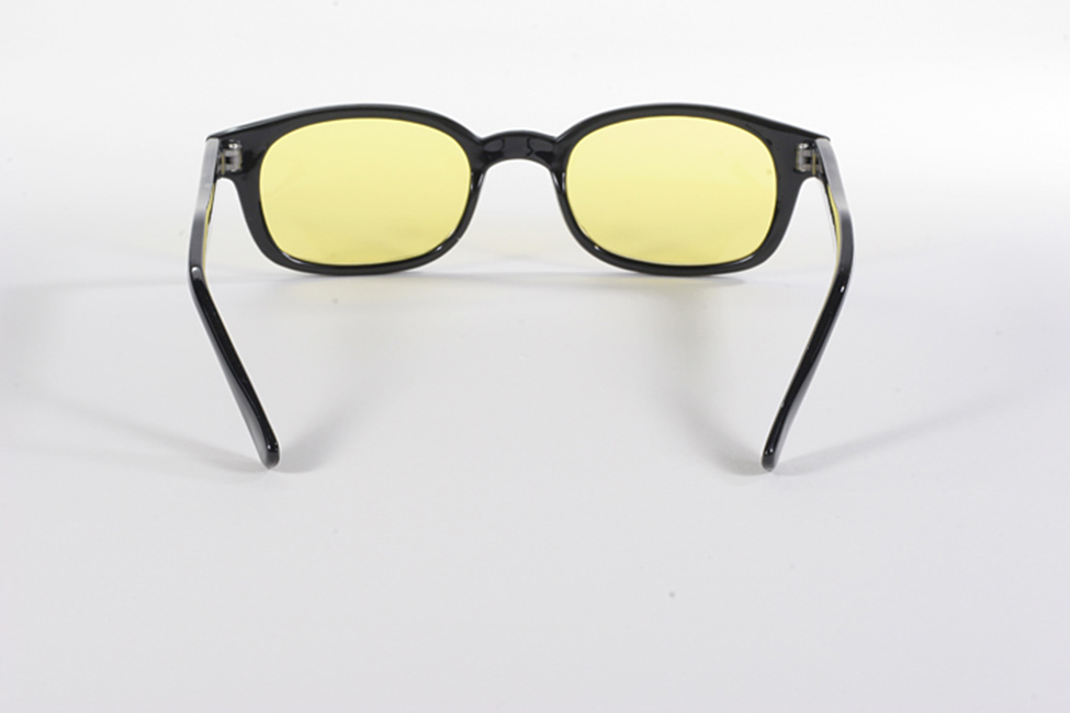 1 pair of kd's yellow lens old school biker sunglasses for Harley rider