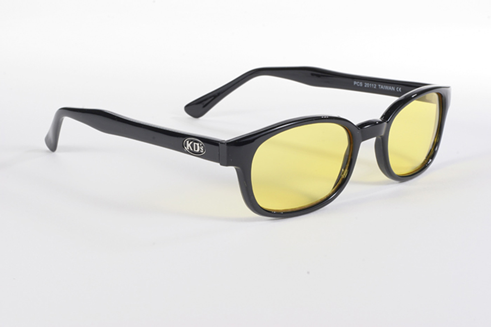 KD's 1 Pair Yellow Lens Old School Biker Motorcycle Sunglasses 100 UV JT's CYCLES