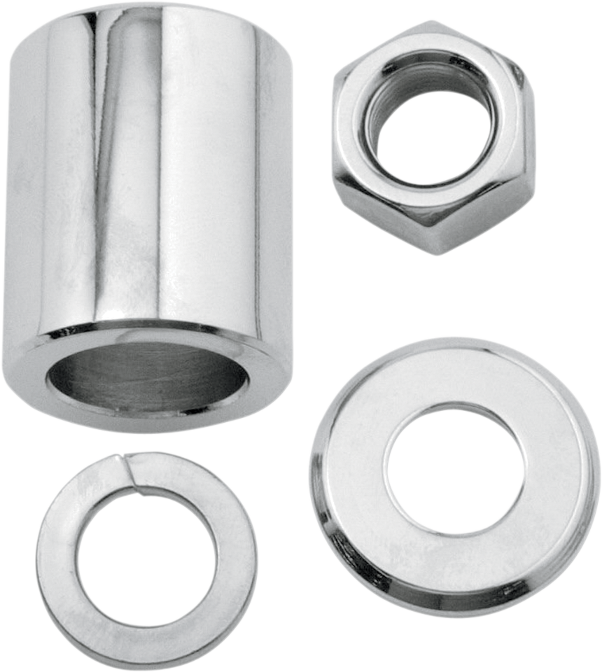 Colony Chrome Motorcycle Front Axle Spacer Nut Kit 9596 Harley Dyna