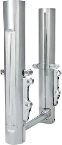 Performance Machine Dual Disc Chrome Lower Fork Legs for 14-17 Harley Touring