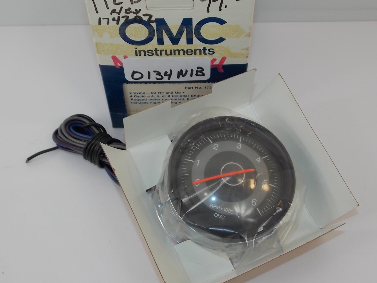 OMC Johnson Evinrude Universal Tachometer 19761985 50 HP & up 172931