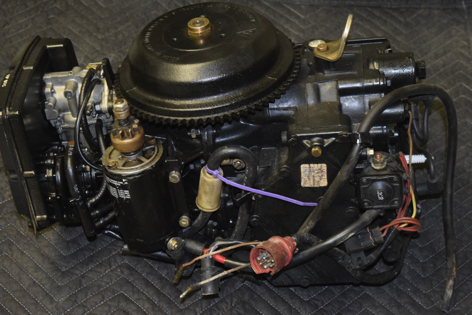 1 YEAR WTY 1989-1992 Johnson Evinrude FULLY DRESSED Powerhead 40 48 50 HP 2 Cyl 15295 PWH