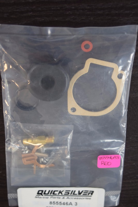 NEW! 1993-1998  Mercury Quicksilver Carburetor Repair Kit 855546A3 3.3 HP 855546A3 REO