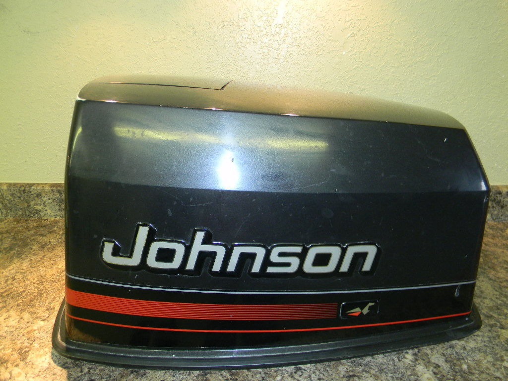 Johnson Outboard 140 HP V4 Hood J140TLARR eBay