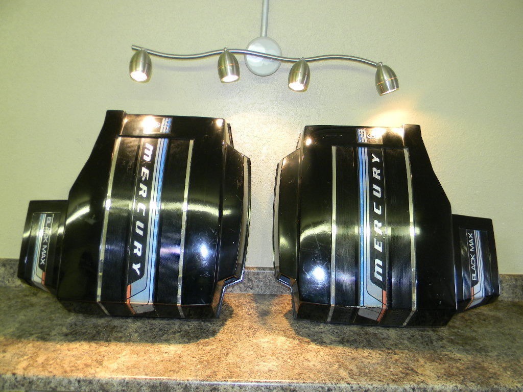 Mercury Black Max V6 135 150 175 200 hp Hood Cowl Cowling Cover