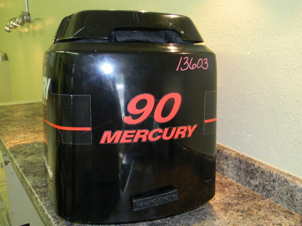 Mercury 90 HP 4 Stroke Hood Cowl Cowling Cover eBay