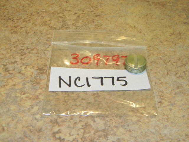 NOS Johnson Evinrude Outboard Exhaust Cover Screw Plug 309797