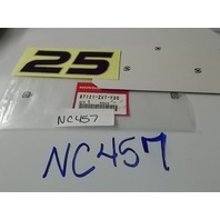 NEW Honda RR Marking or decal for BF 25 25 HP 2002 and up NC457