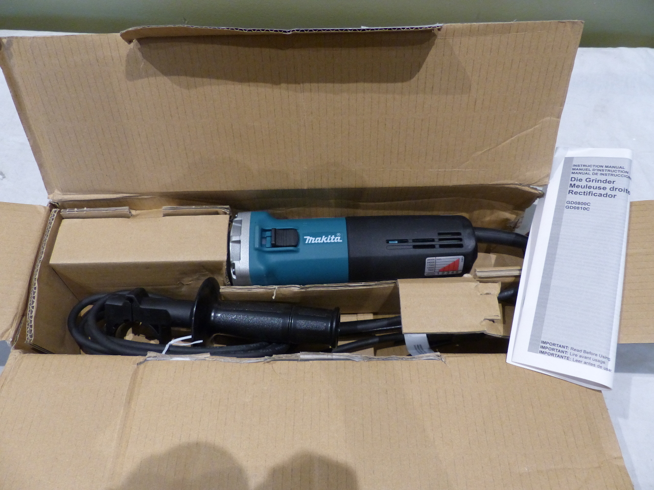 MAKITA 1/4" DIE GRINDER TOOL GD0800C eBay