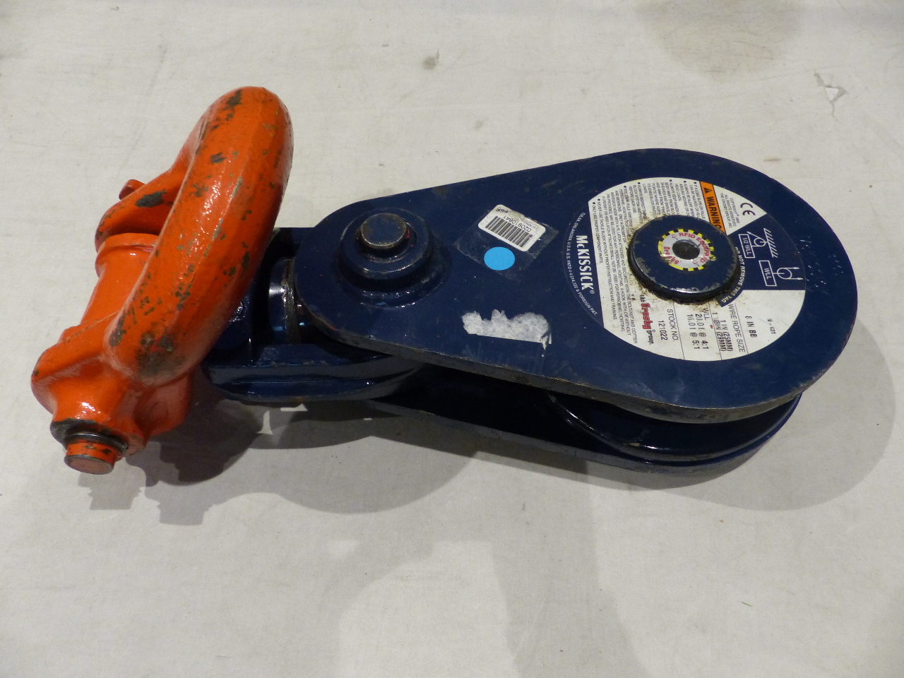 CROSBY / MCKISSICK 121022 SNATCH BLOCK WIRE ROPE SIZE 1" 1 1/8"