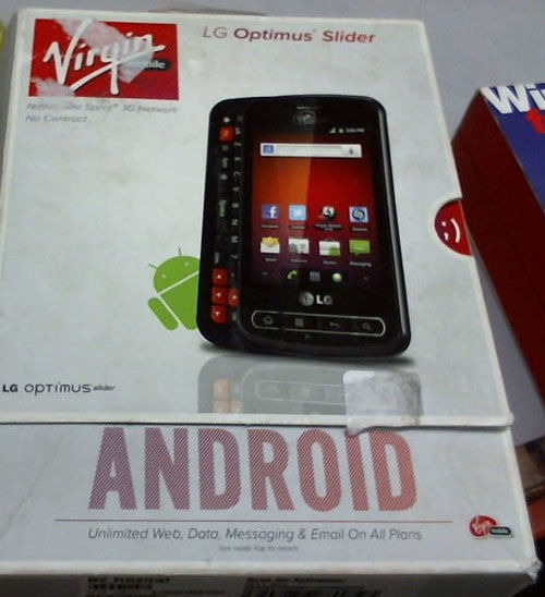 LG OPTIMUS SLIDER VIRGIN MOBILE PLVLG701KT PREPAID ANDROID CELL PHONE