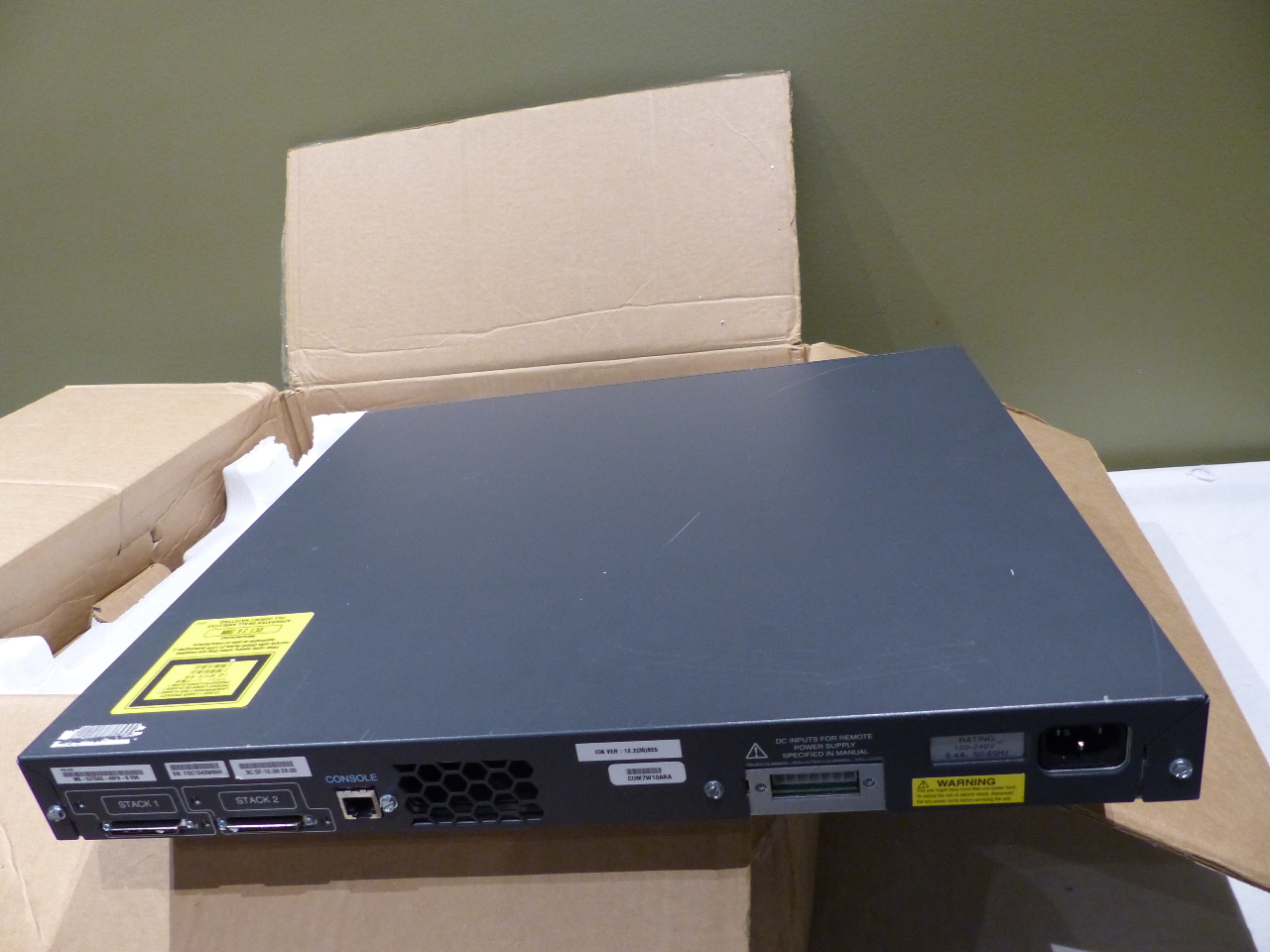 CISCO CATALYST 3750G 48 PORT POE SWITCH WS C3750G 48PS S V06 EBay