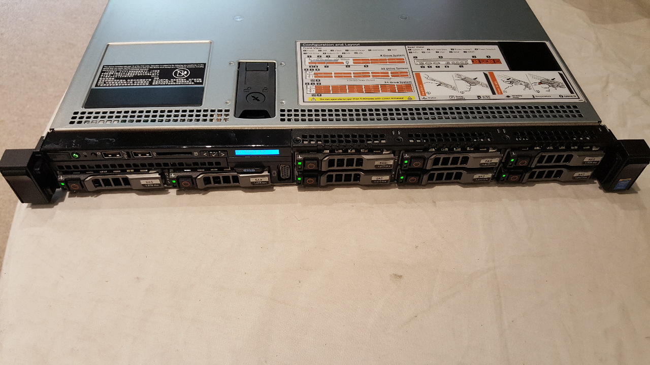 مص+زب+وكس DELL HC3 SCALE R630 SERVER 16GB 2* 6-CORE E5-2620 V3 8* 1.8TB 10K ...