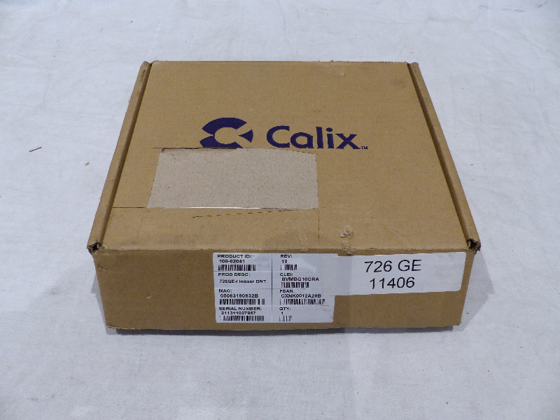 CALIX 100-02041 726GE-I ONT INDOOR ONT 4 GIGABIT ETHERNET 1 RF VIDEO ...